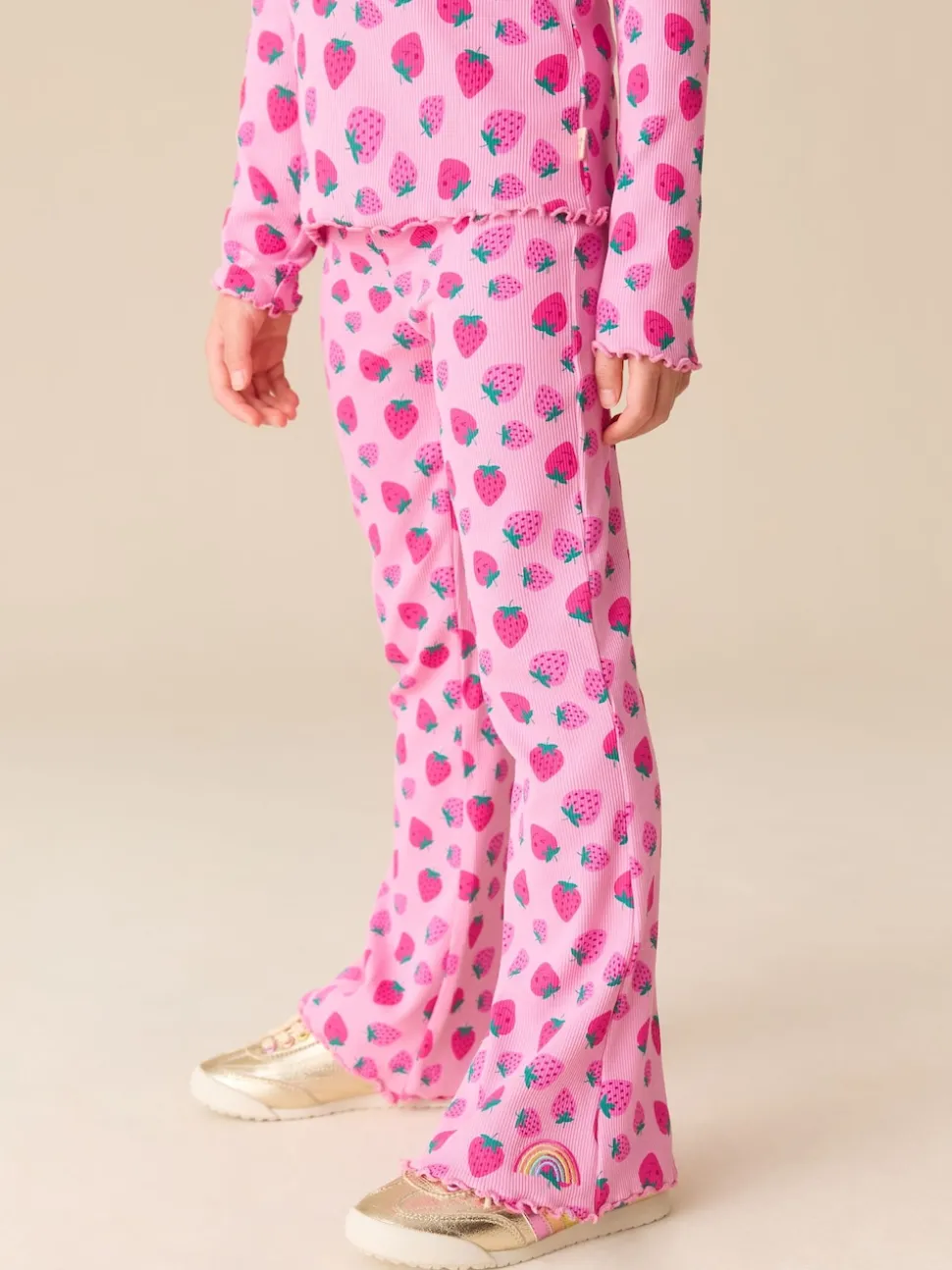 Little Bird by Jools Oliver Fruity Ribbed Jersey Kickflare Leggings 3 Pack