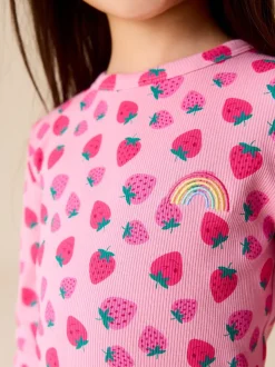 Little Bird by Jools Oliver Fruity Ribbed Jersey Tops 3 Pack