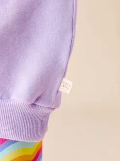 Little Bird by Jools Oliver Lilac Purple Butterfly 2 Piece Jumper and Leggings Set