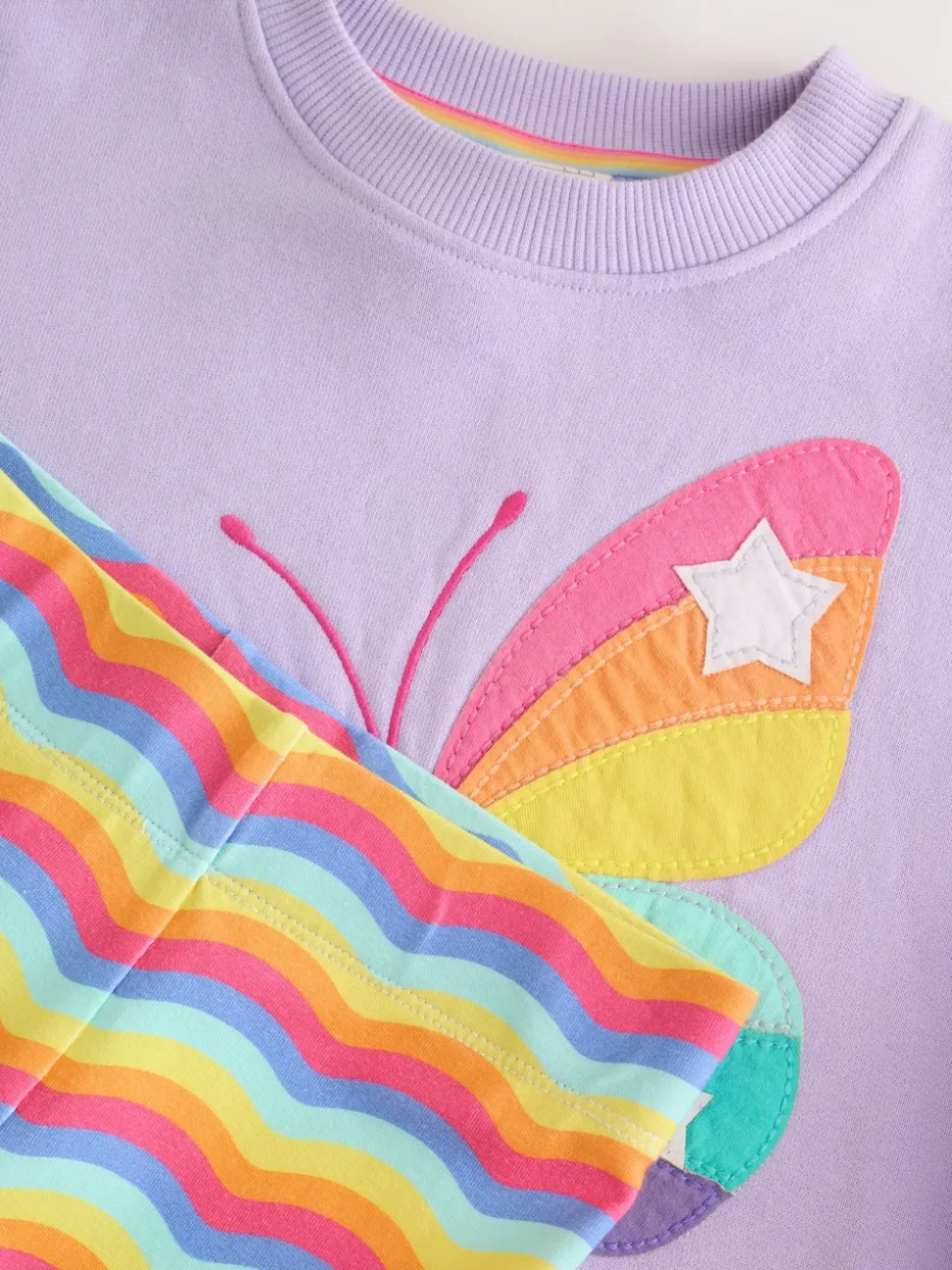 Little Bird by Jools Oliver Lilac Purple Butterfly 2 Piece Jumper and Leggings Set
