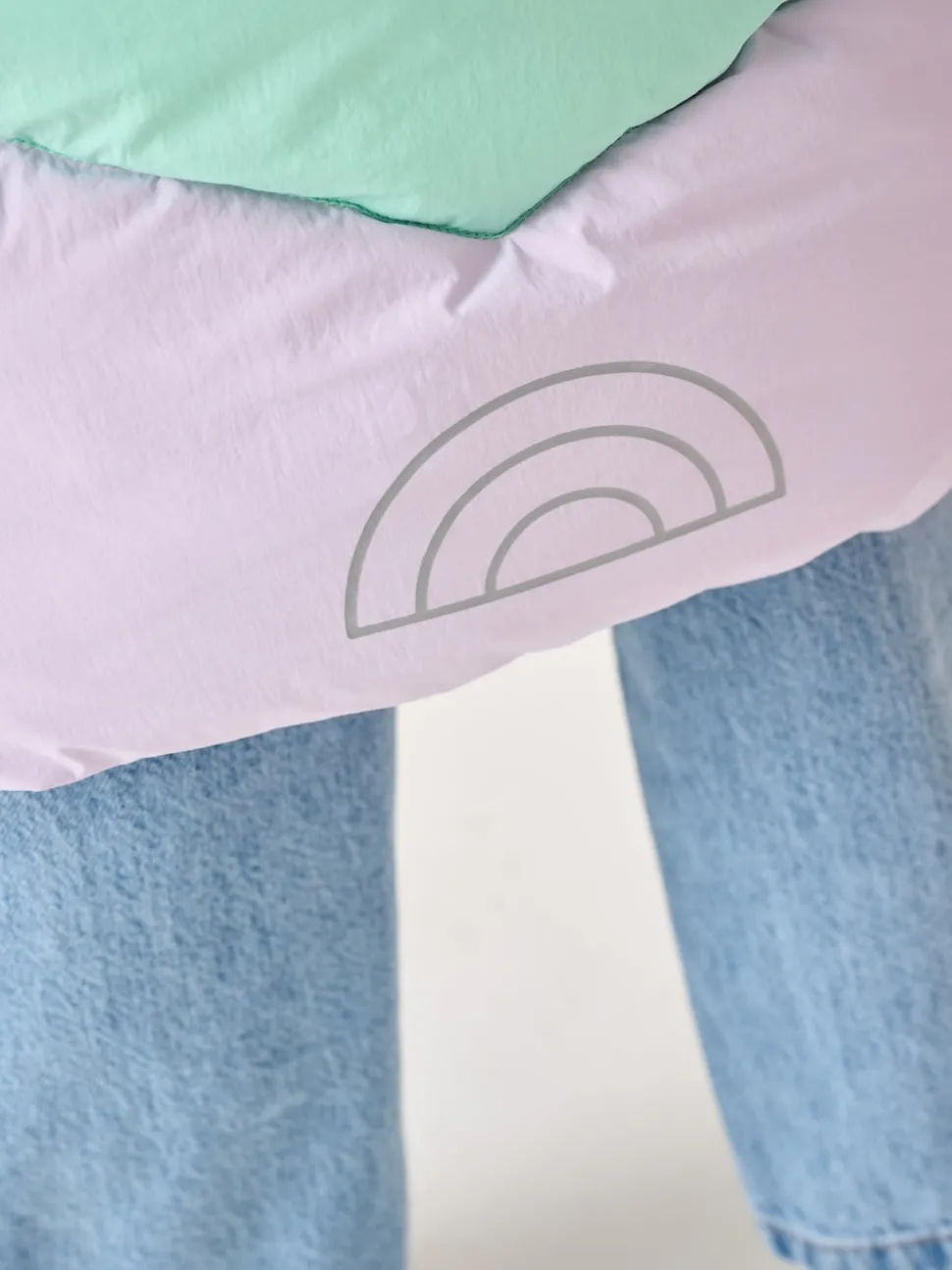 Little Bird by Jools Oliver Multi Shower Resistant Pastel Rainbow Longline Padded Coat