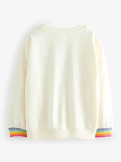 Little Bird by Jools Oliver Multi Rainbow Love Sweatshirt