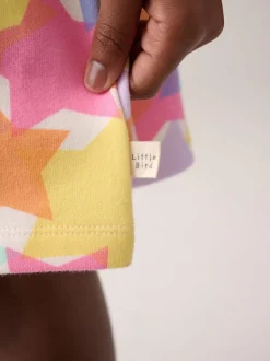Little Bird by Jools Oliver Pastel Rainbow Star Skater Sweat Dress