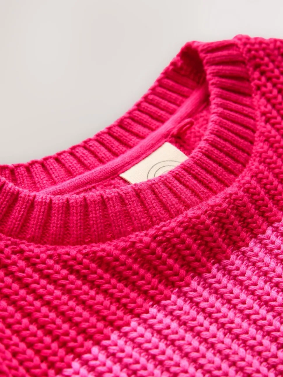 Little Bird by Jools Oliver Pastel Rainbow Stripe Knitted Colourblock Jumper