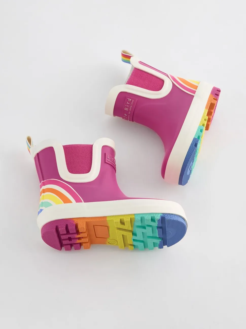 Little Bird by Jools Oliver Pink Little Bird by Jools Oliver Rainbow Welly Boots