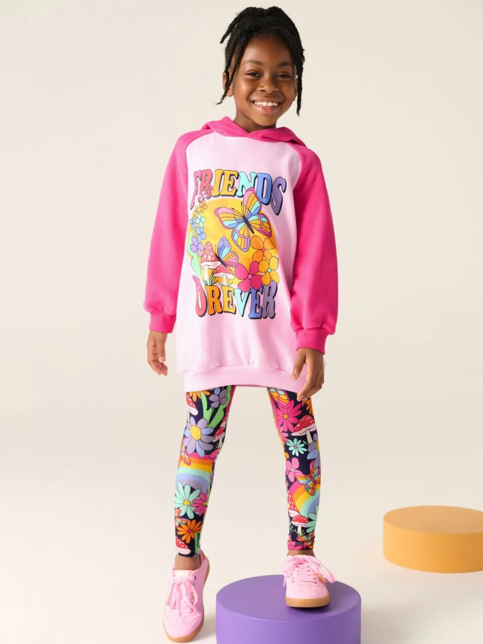 Little Bird by Jools Oliver Pink 2 Piece Hoodie and Leggings Friendship Set