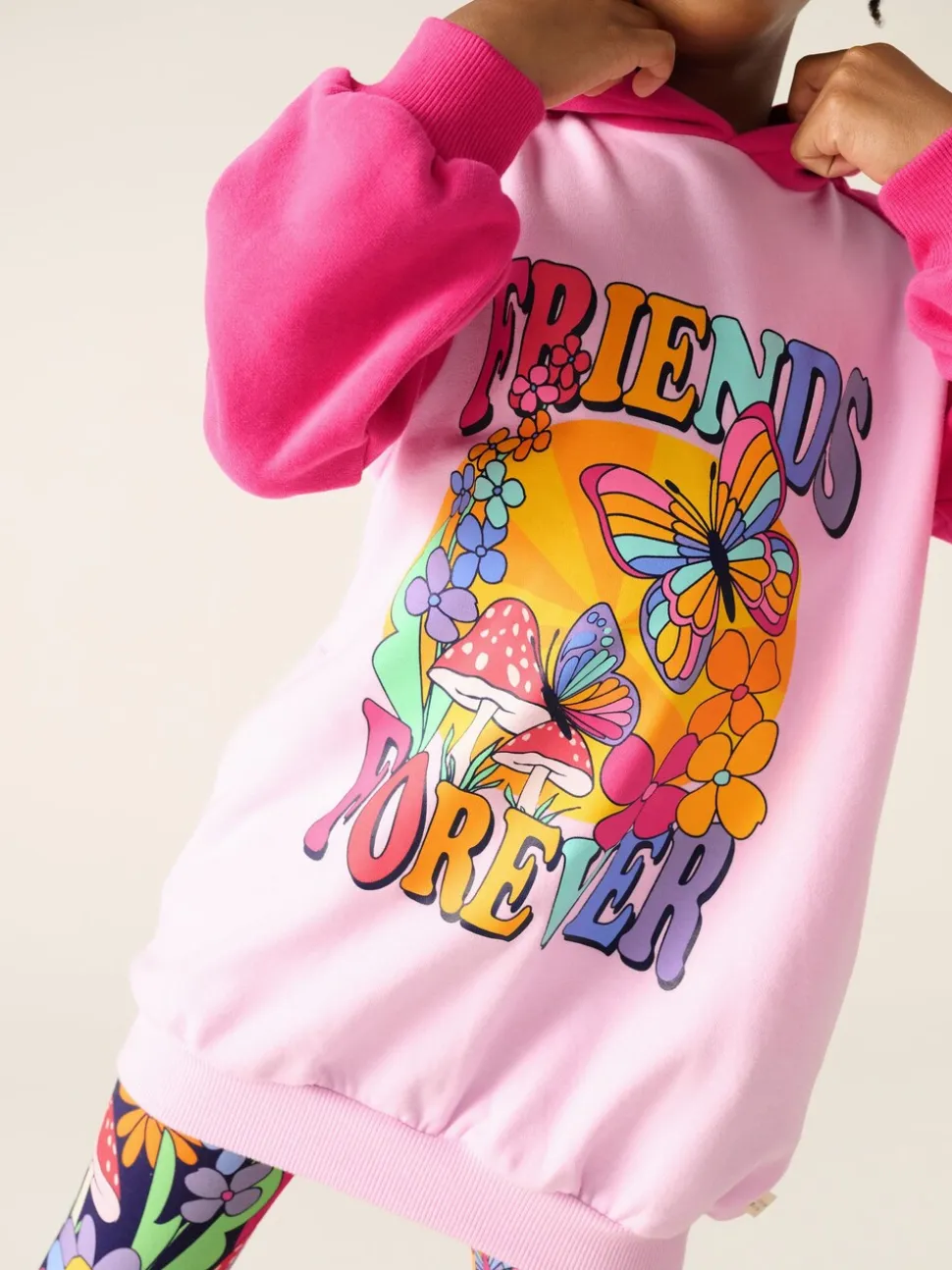 Little Bird by Jools Oliver Pink 2 Piece Hoodie and Leggings Friendship Set
