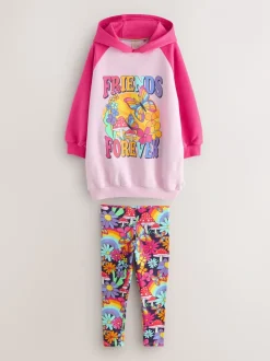 Little Bird by Jools Oliver Pink 2 Piece Hoodie and Leggings Friendship Set