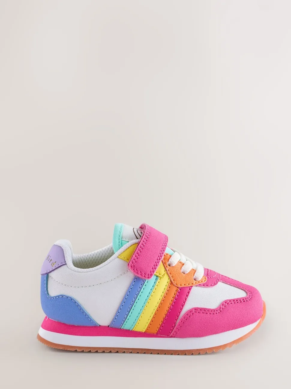 Little Bird by Jools Oliver Pink Younger Pastel Rainbow Retro Runner Trainers