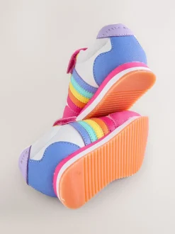 Little Bird by Jools Oliver Pink Younger Pastel Rainbow Retro Runner Trainers