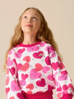 Little Bird by Jools Oliver Red/Pink Sweater and Joggers Set 2 Piece