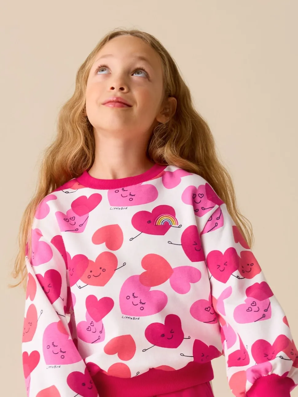 Little Bird by Jools Oliver Red/Pink Sweater and Joggers Set 2 Piece
