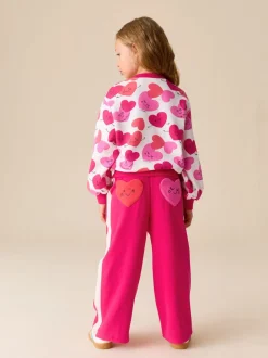 Little Bird by Jools Oliver Red/Pink Sweater and Joggers Set 2 Piece