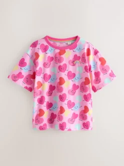 Little Bird by Jools Oliver White and Heart Print Jersey T-Shirt 2 Pack