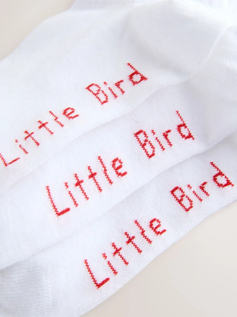 Little Bird by Jools Oliver White Bright Rainbow Stripe Ankle Socks 3 Pack