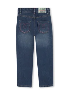 Logo Denim Jeans With Appliqué Detail