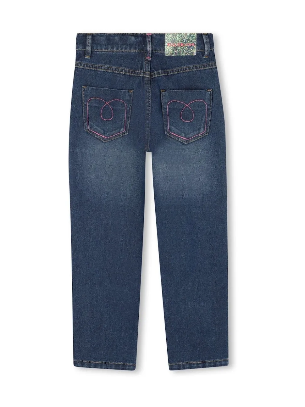Logo Denim Jeans With Appliqué Detail