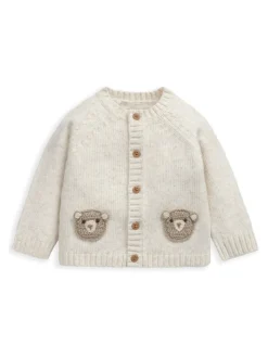Mamas & Papas Brown Me and You Bear Cardigan & Leggings Knit Set
