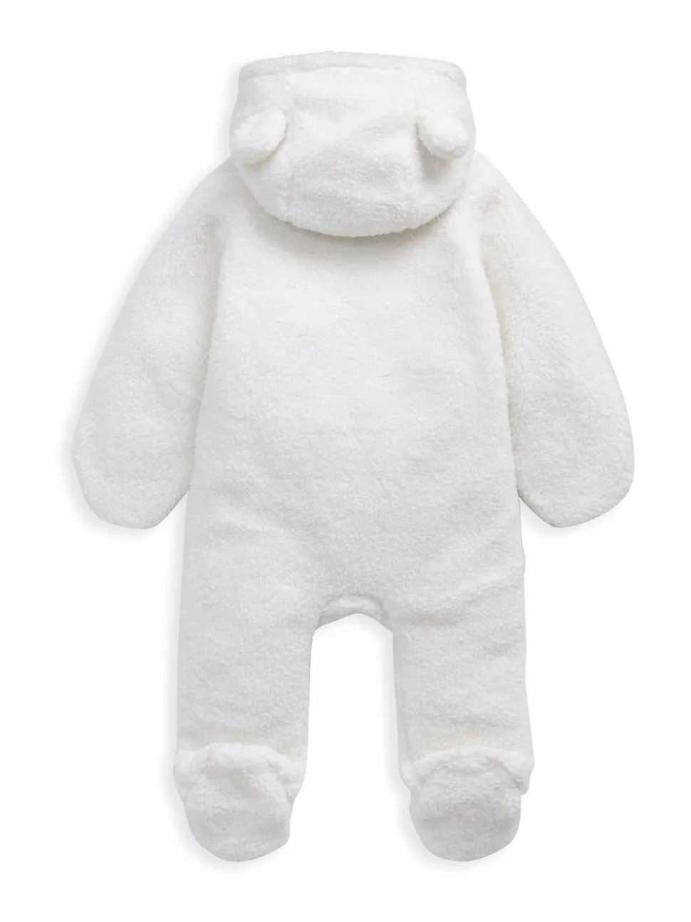 Mamas & Papas Cream Borg Pramsuit with 3D Bear Ears