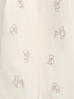 Mamas & Papas Cream Embroidered Teddy Bear Romper