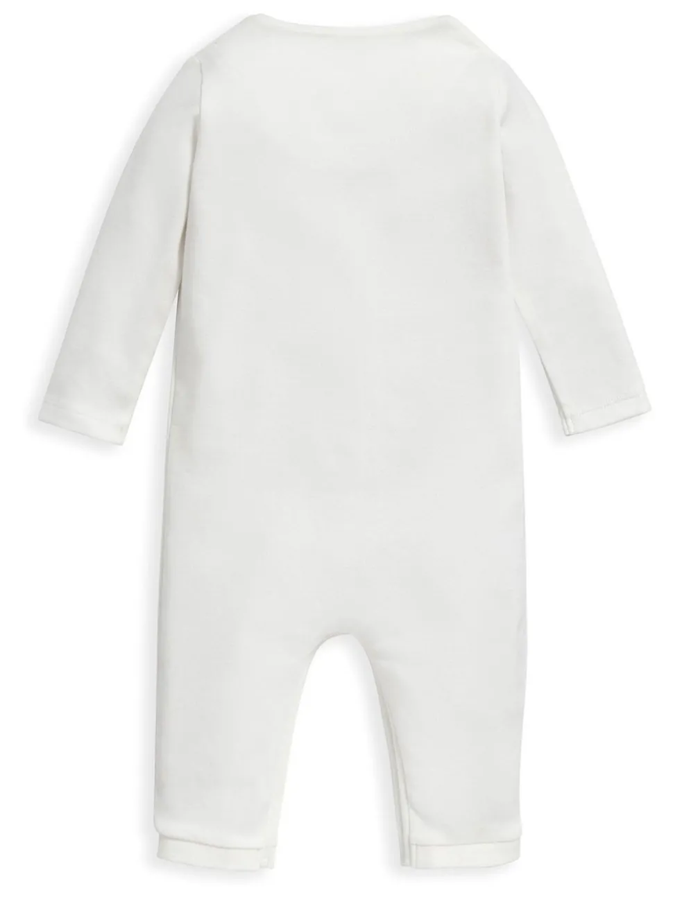 Mamas & Papas Cream Safari Embroidered 100% Cotton Romper