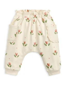 Mamas & Papas Cream Tulip Spot Print Joggers