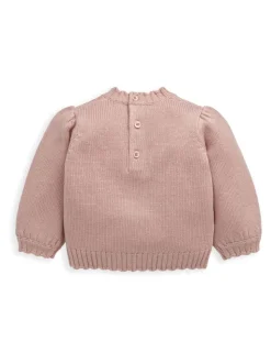 Mamas & Papas Pink Bunny Christmas Jumper