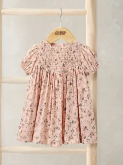 Mamas & Papas Pink Ditsy Floral Dress