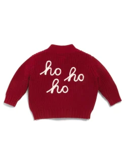 Mamas & Papas Red Red Ho Ho Ho Christmas Cardigan & Leggings Knit Set