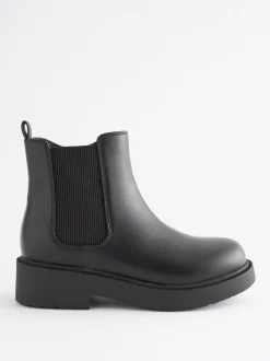 Matt Black Standard Fit (F) Chelsea Ankle Boots