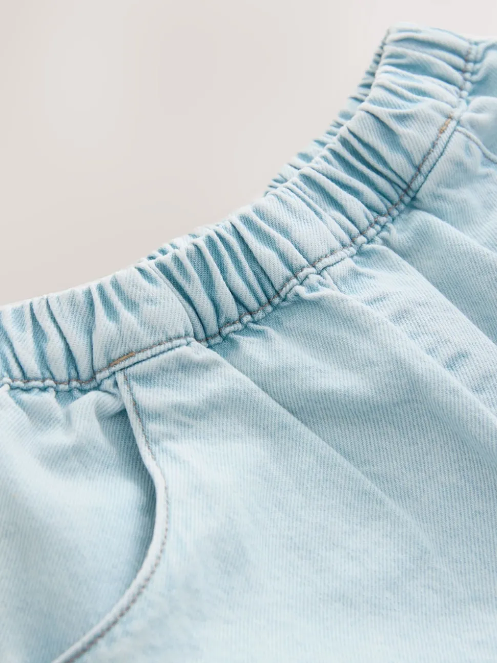 Mid Blue Pullon Barrel Jeans (3mths-7yrs)