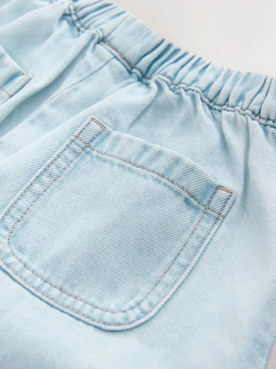Mid Blue Pullon Barrel Jeans (3mths-7yrs)