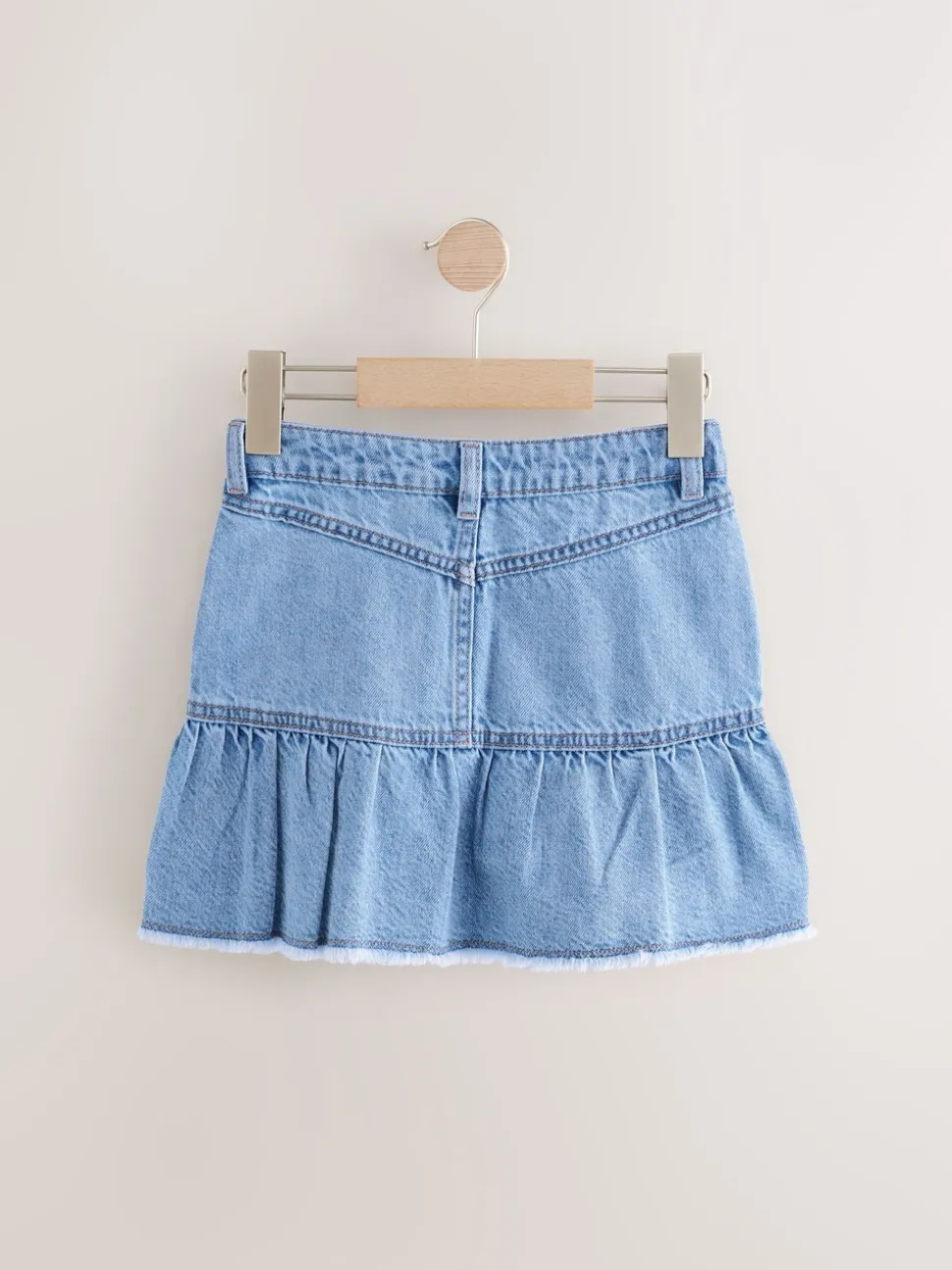Mid Blue Cotton Skirt (3-16yrs)