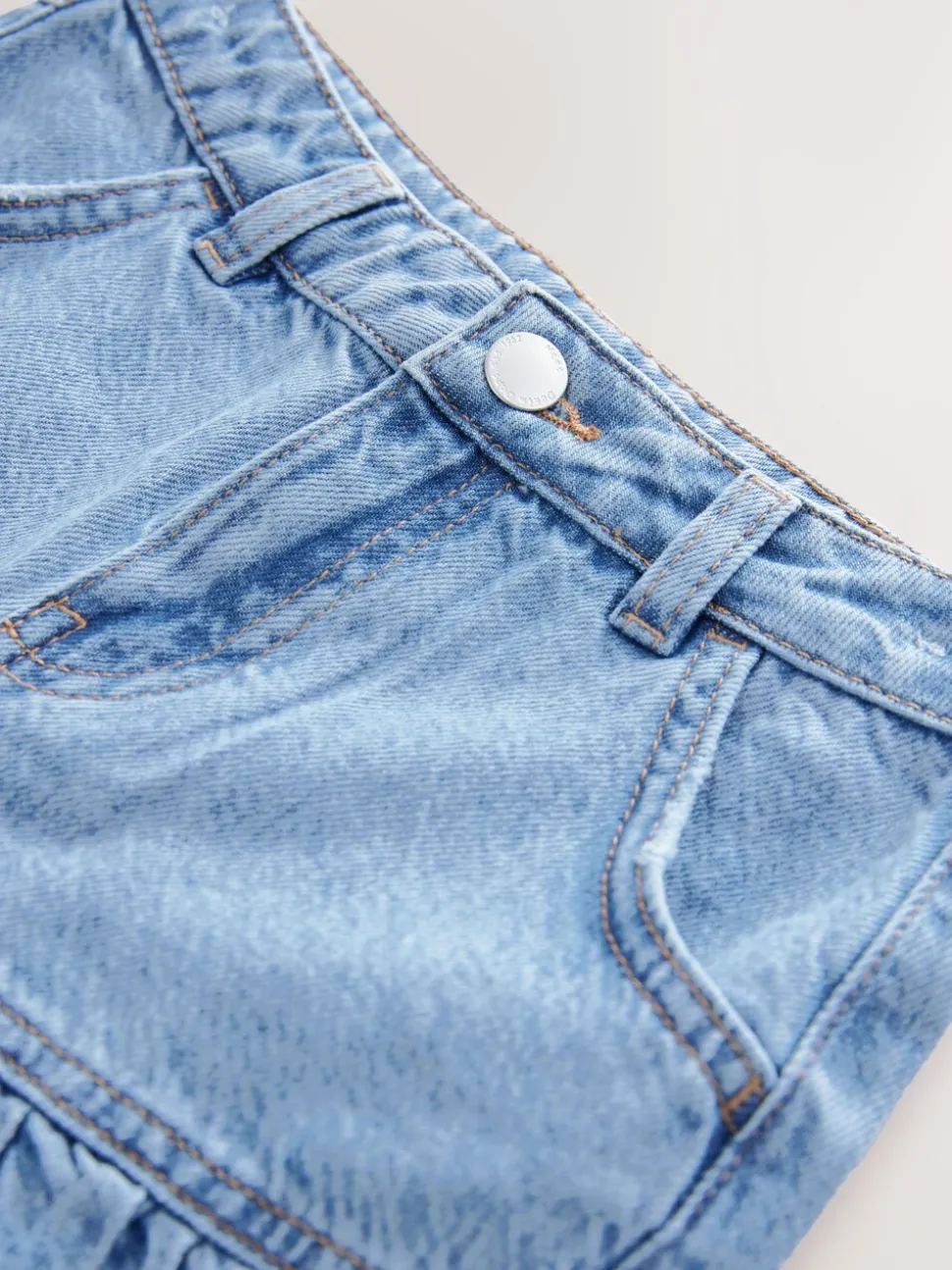Mid Blue Cotton Skirt (3-16yrs)