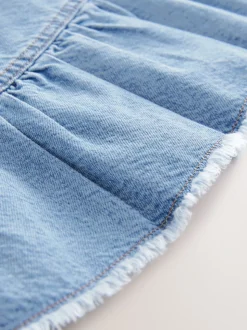 Mid Blue Cotton Skirt (3-16yrs)