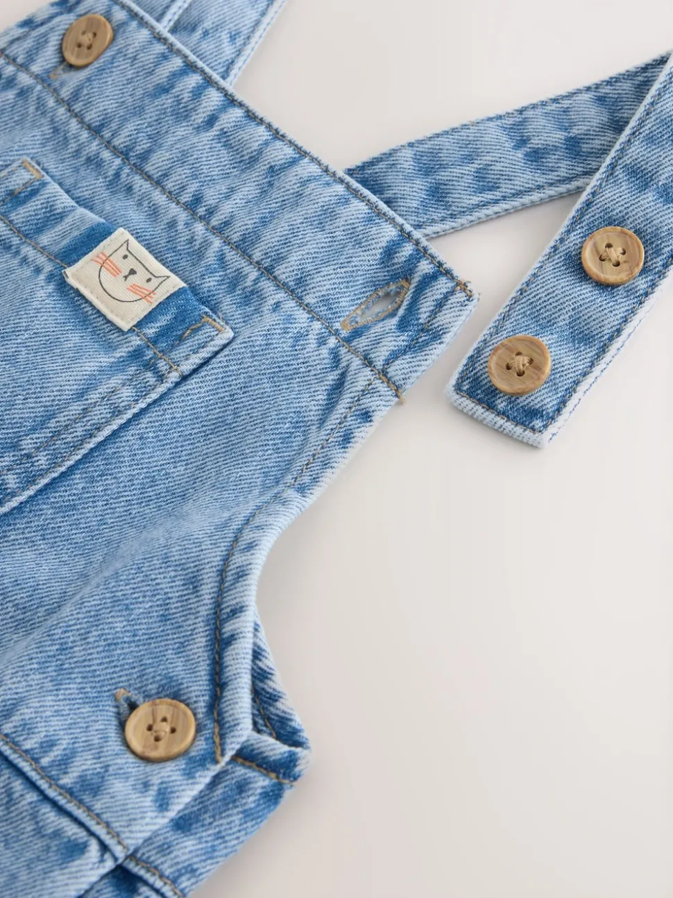 Mid Blue Denim Dungarees (3mths-7yrs)