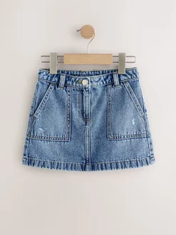 Mid Blue Denim Skirt (3-16yrs)