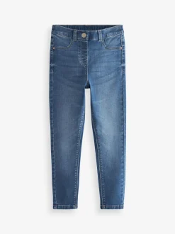 Mid Blue Long Length Stretch Jeggings (3-16yrs)
