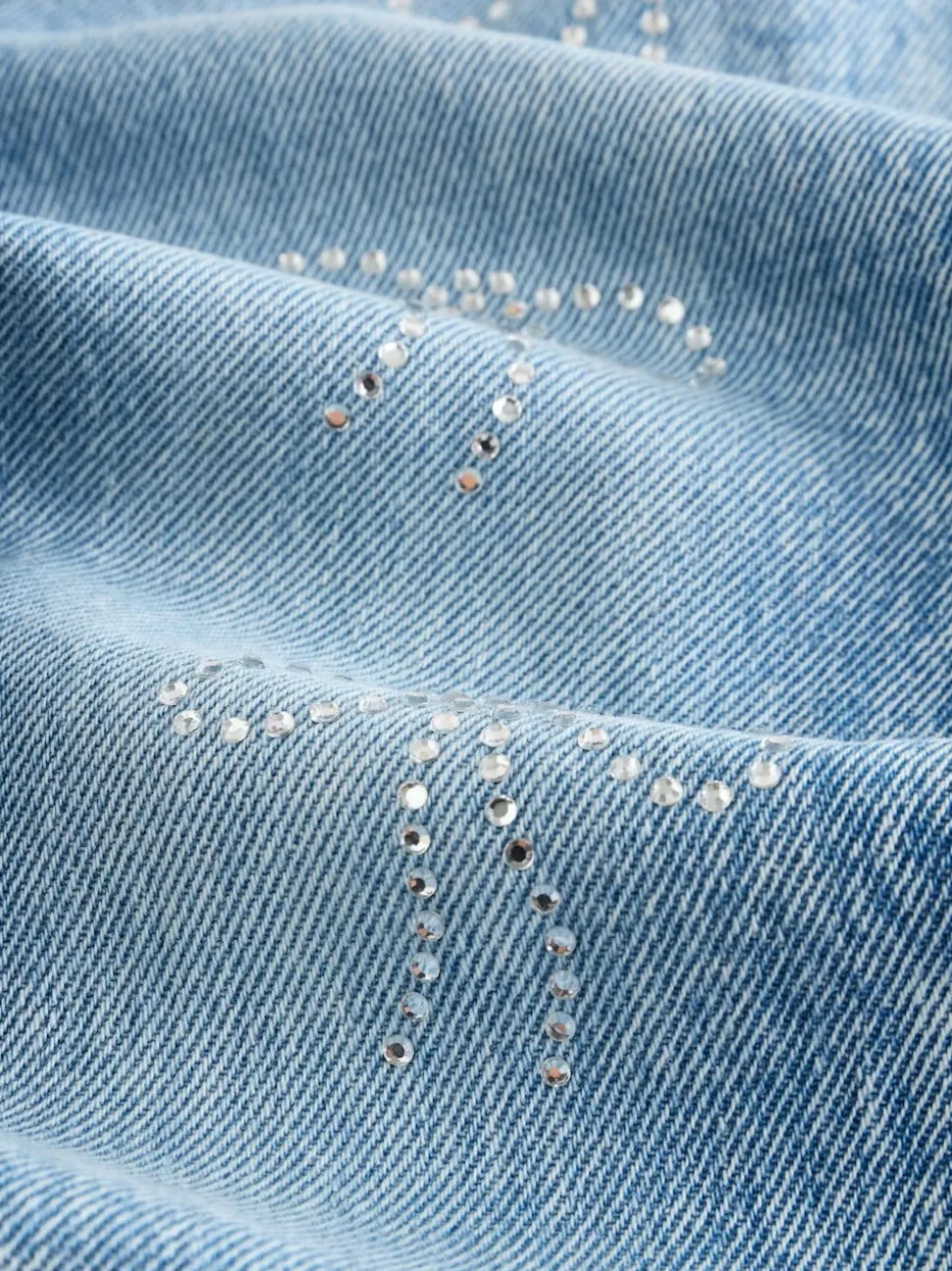 Mid Blue Mom Fit Wide Floral Print Embellished Jeans (3-16yrs)