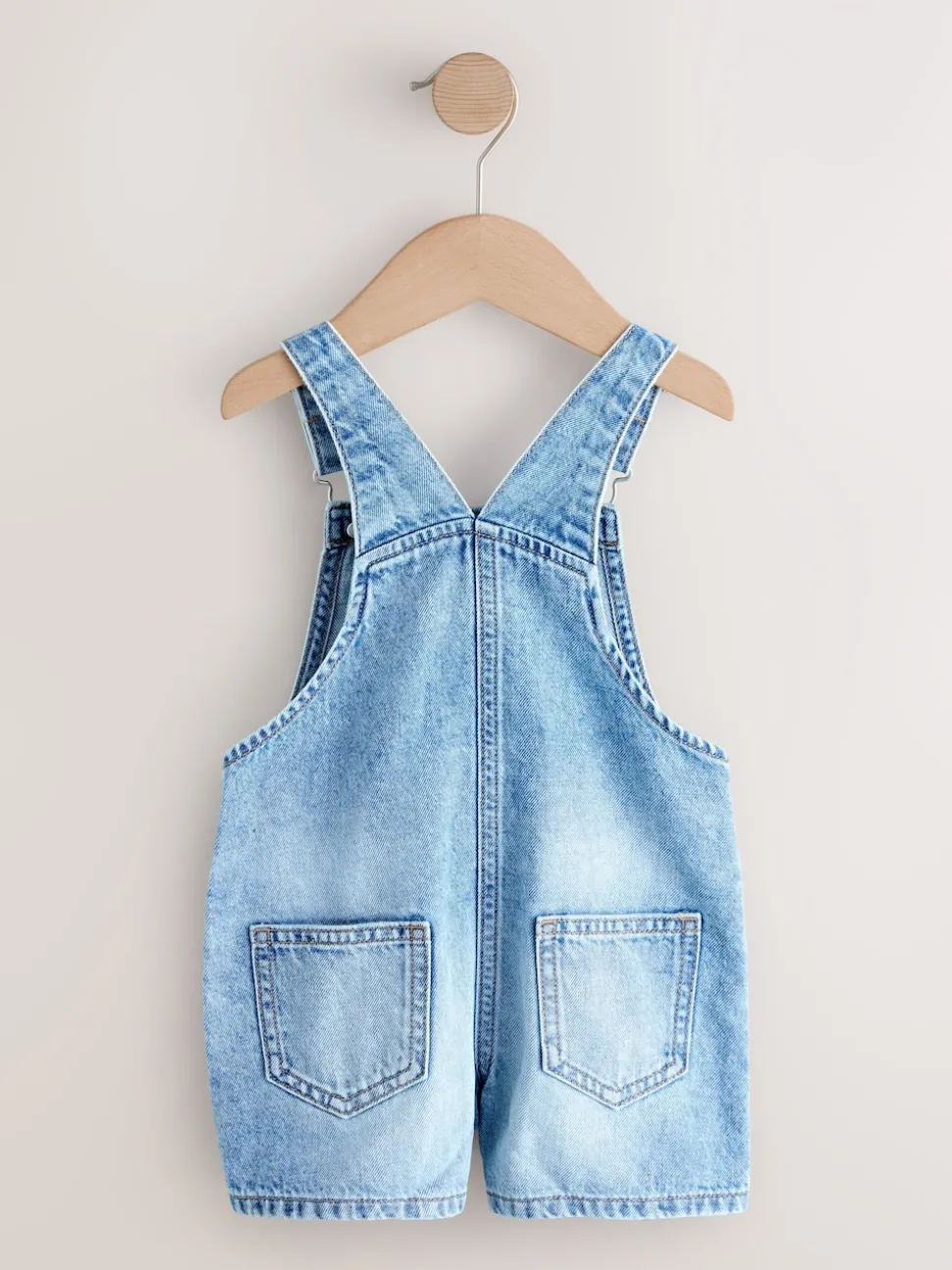 Mid Blue Plain Denim Dungarees (3mths-7yrs)