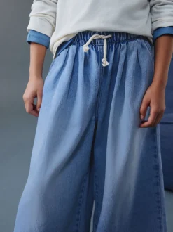 Mid Blue Pullon Barrel Jeans (3-16yrs)