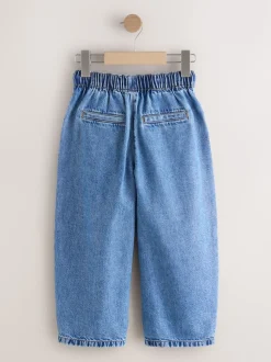 Mid Blue Pullon Barrel Jeans (3-16yrs)