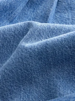 Mid Blue Pull On Wide Leg Jeans (6-16yrs)