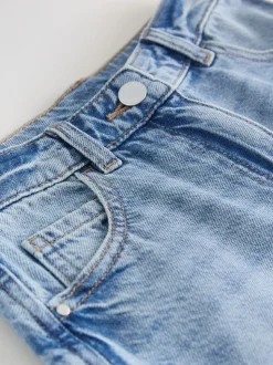 Mid Blue Regular Length Relaxed Denim Shorts (3-16yrs)