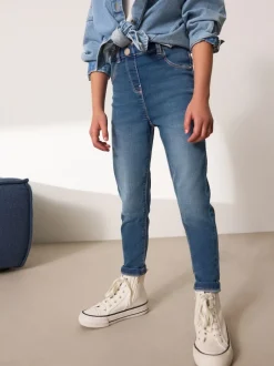 Mid Blue Regular Length Stretch Jeggings (3-16yrs)