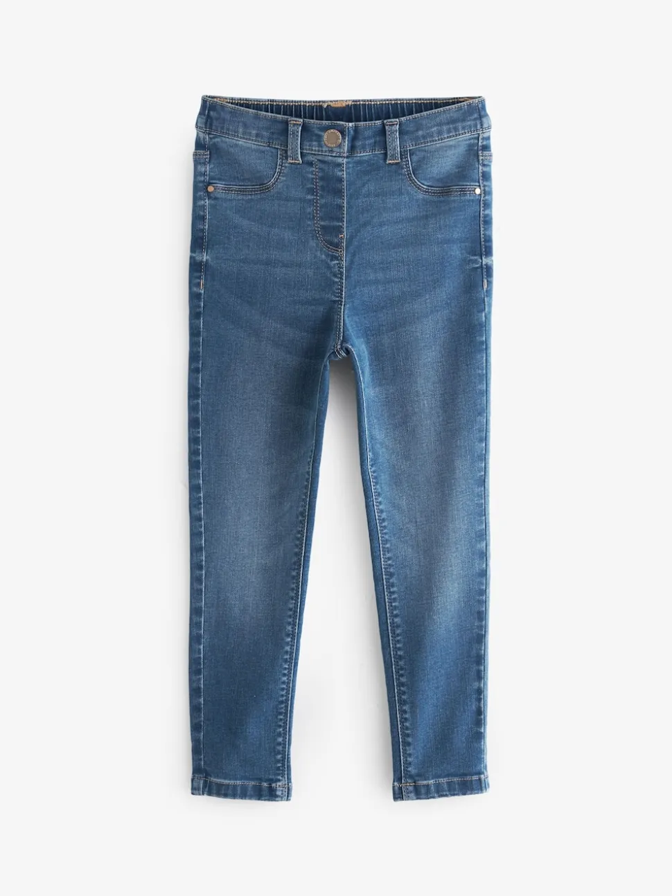 Mid Blue Regular Length Stretch Jeggings (3-16yrs)