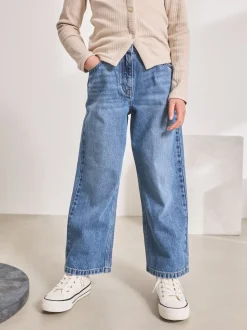 Mid Denim Blue Wide Leg Jeans (3-16yrs)