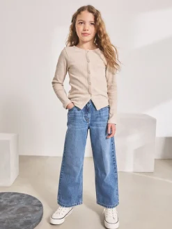Mid Denim Blue Wide Leg Jeans (3-16yrs)