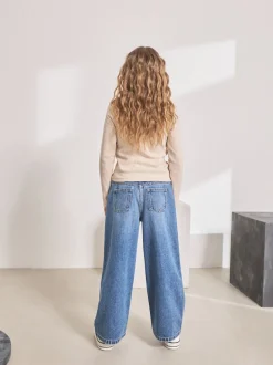 Mid Denim Blue Wide Leg Jeans (3-16yrs)
