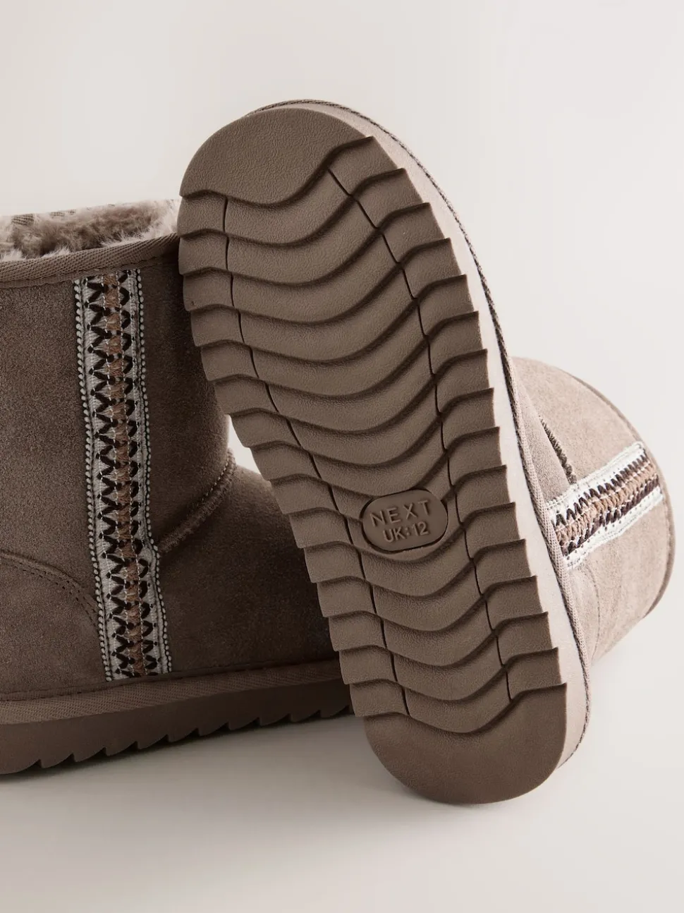 Mink Brown Water Repellent Suede Pull On Boots